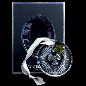 Waterford Crystal Ornament Let There Be Peace Disc 2013 Times Square Ball NIB